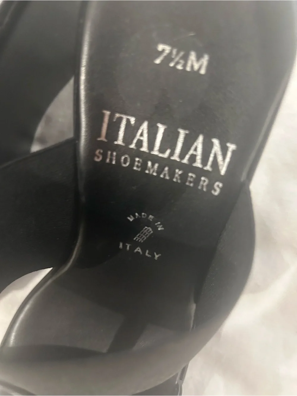 NEW Black Italian Platform Sandal
